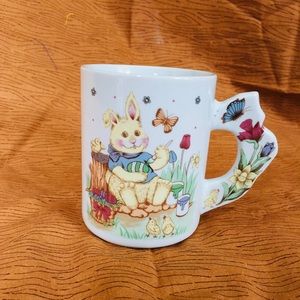 Cute Vintage Bunny Rabbit mug
